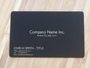 Custom Metal Business Cards