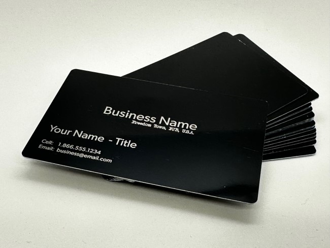 Custom Metal Business Card (aluminum) 