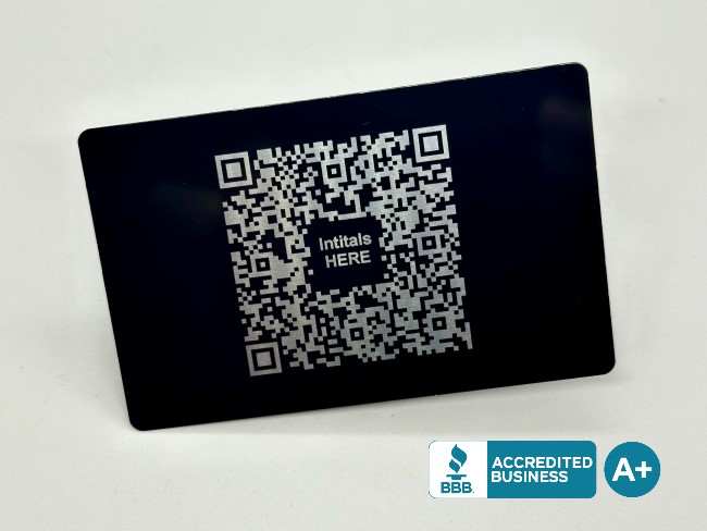 Custom Metal QR Business Card